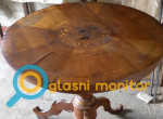 Antikni okrugli stol sa intarzijama (4)